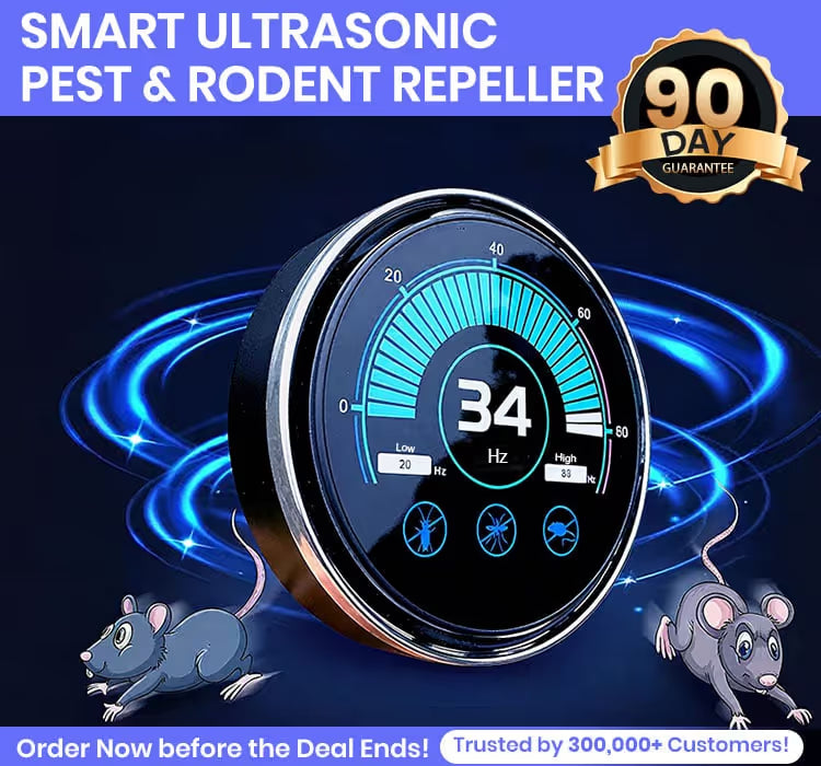 High-Power Ultrasonic Smart Mosquito & Pest Repeller